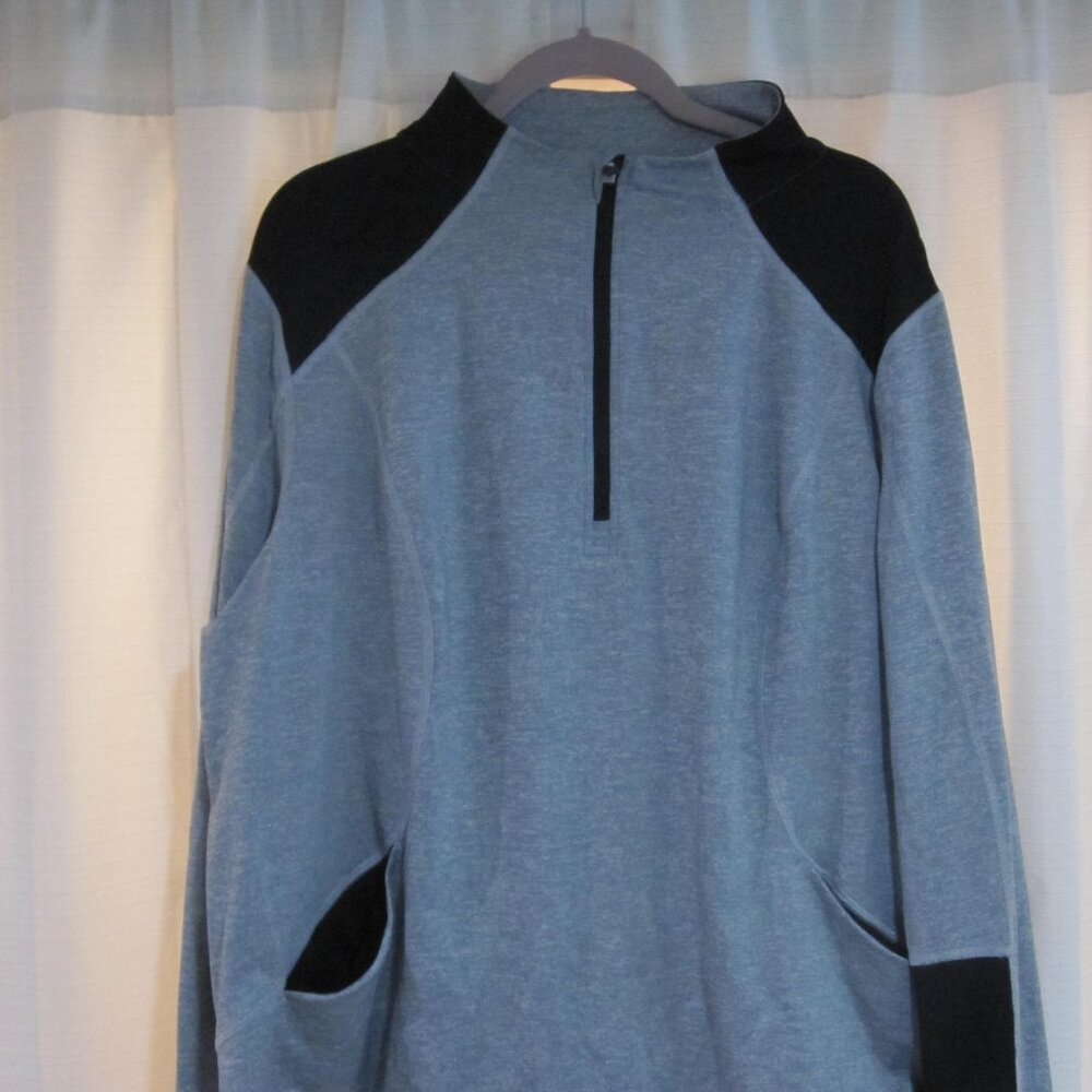 Gray & Black Athletic Pullover Jacket Tek Gear 2x